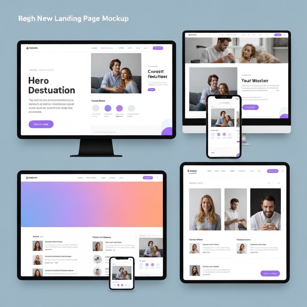 Landing Pages Mockup