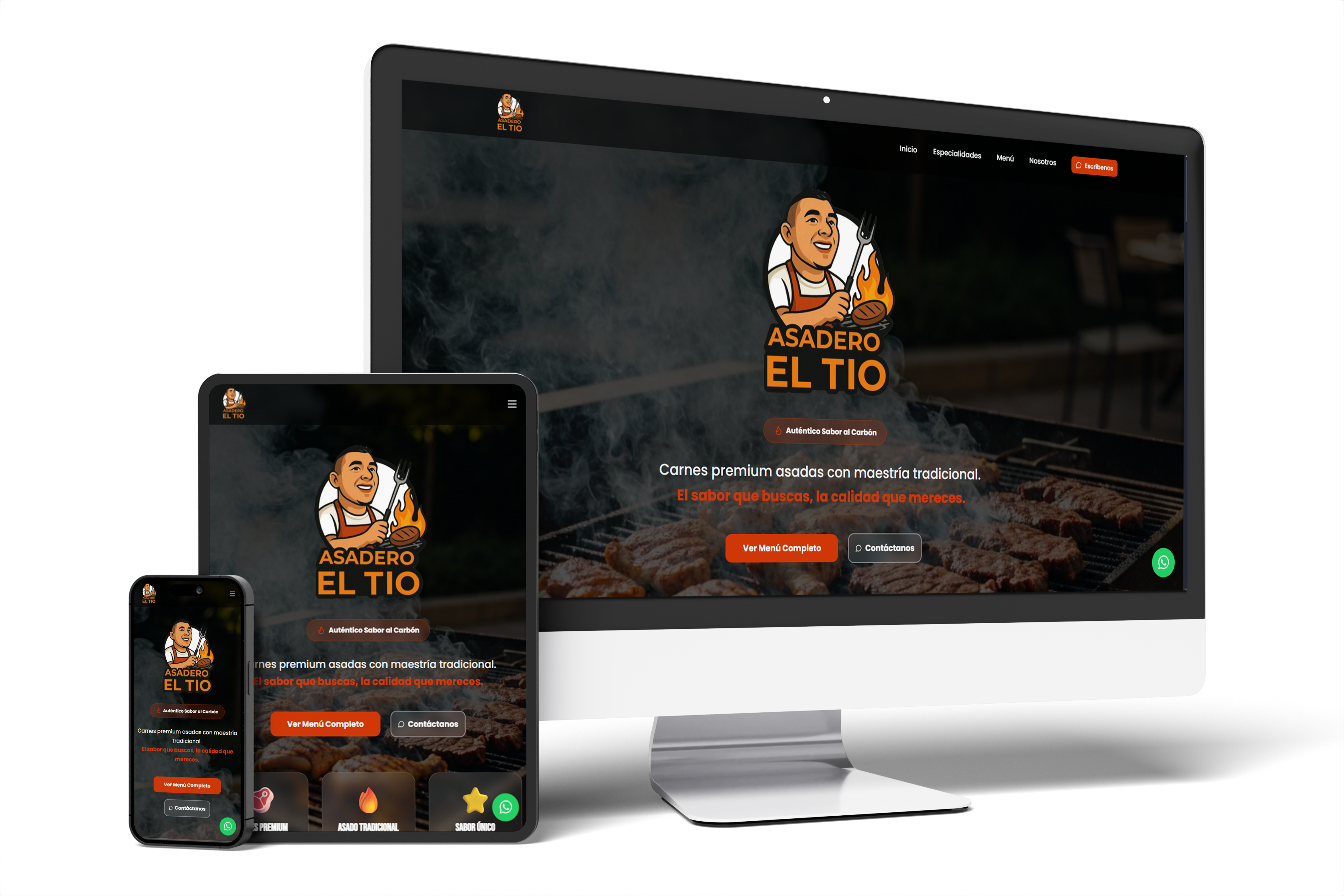 Asadero El Tío mockup